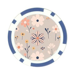 Minimalist Pattern With Simple Lines,flower And Shapes, Creating A Clean And Modern Poker Chip Card Guard from ArtsNow.com Front