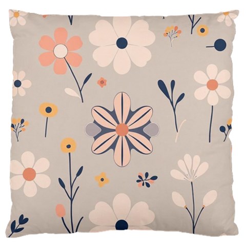 Minimalist Pattern With Simple Lines,flower And Shapes, Creating A Clean And Modern Standard Premium Plush Fleece Cushion Case (One Side) from ArtsNow.com Front