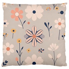 Minimalist Pattern With Simple Lines,flower And Shapes, Creating A Clean And Modern Standard Premium Plush Fleece Cushion Case (Two Sides) from ArtsNow.com Back