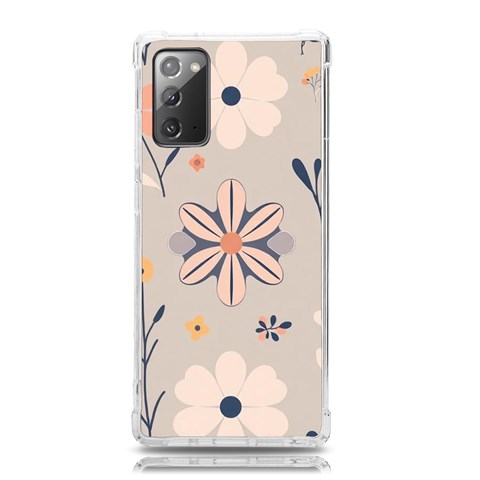 Minimalist Pattern With Simple Lines,flower And Shapes, Creating A Clean And Modern Samsung Galaxy Note 20 TPU UV Case from ArtsNow.com Front