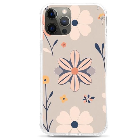 Minimalist Pattern With Simple Lines,flower And Shapes, Creating A Clean And Modern iPhone 12 Pro max TPU UV Print Case from ArtsNow.com Front