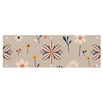  Minimalist Pattern With Simple Lines,flower And Shapes, Creating A Clean And Modern Banner and Sign 6  x 2 