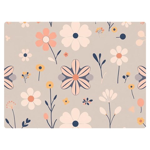 Minimalist Pattern With Simple Lines,flower And Shapes, Creating A Clean And Modern Two Sides Premium Plush Fleece Blanket (Baby Size) from ArtsNow.com 40 x30  Blanket Back