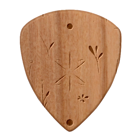 Minimalist Pattern With Simple Lines,flower And Shapes, Creating A Clean And Modern Guitar Shape Wood Guitar Pick Holder Case And Picks Set from ArtsNow.com Pick