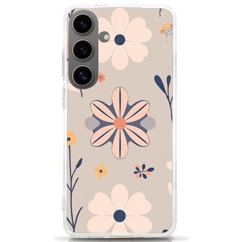 Minimalist Pattern With Simple Lines,flower And Shapes, Creating A Clean And Modern Samsung Galaxy S24 Ultra 6.9 Inch TPU UV Case from ArtsNow.com Front