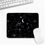 Cosmic Black Space Star Small Mousepad