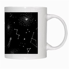 Cosmic Black Space Star White Mug from ArtsNow.com Right