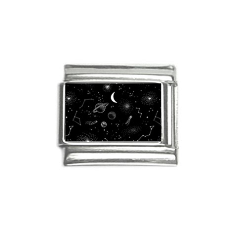 Cosmic Black Space Star Italian Charm (9mm) from ArtsNow.com Front