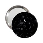 Cosmic Black Space Star 2.25  Handbag Mirrors