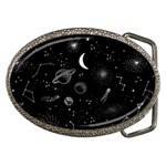 Cosmic Black Space Star Belt Buckles