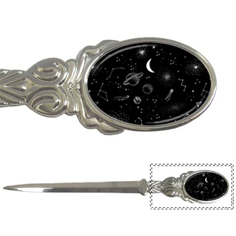 Cosmic Black Space Star Letter Opener from ArtsNow.com Front