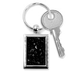 Cosmic Black Space Star Key Chain (Rectangle)