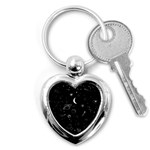 Cosmic Black Space Star Key Chain (Heart)