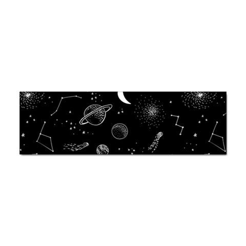 Cosmic Black Space Star Sticker (Bumper) from ArtsNow.com Front