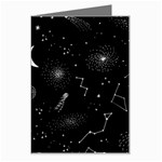 Cosmic Black Space Star Greeting Card