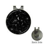 Cosmic Black Space Star Hat Clips with Golf Markers