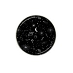 Cosmic Black Space Star Hat Clip Ball Marker (4 pack)