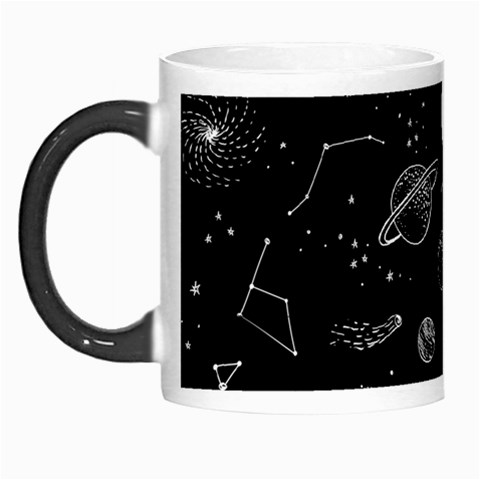 Cosmic Black Space Star Morph Mug from ArtsNow.com Left