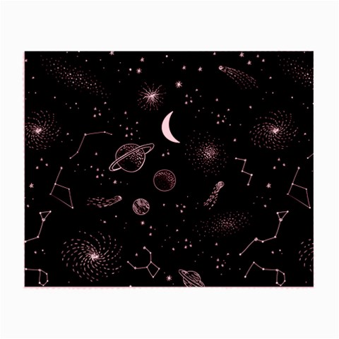 Cosmic Black Space Star Small Glasses Cloth from ArtsNow.com Front