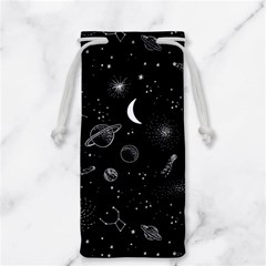 Cosmic Black Space Star Jewelry Bag from ArtsNow.com Front