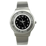 Cosmic Black Space Star Stainless Steel Watch