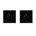 Cosmic Black Space Star Cufflinks (Square)