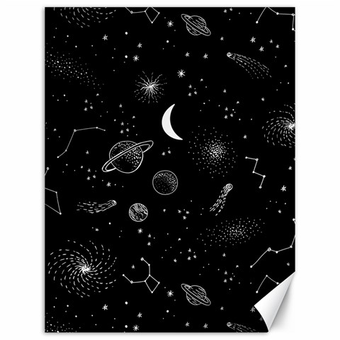 Cosmic Black Space Star Canvas 12  x 16  from ArtsNow.com 11.86 x15.41  Canvas - 1