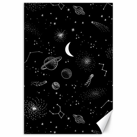 Cosmic Black Space Star Canvas 20  x 30  from ArtsNow.com 19.62 x28.9  Canvas - 1