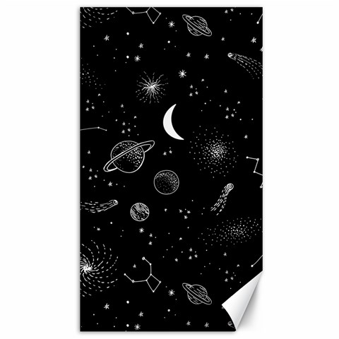 Cosmic Black Space Star Canvas 40  x 72  from ArtsNow.com 39.28 x69.23  Canvas - 1