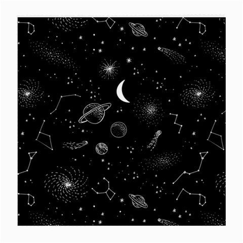 Cosmic Black Space Star Medium Glasses Cloth (2 Sides) from ArtsNow.com Front