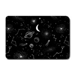 Cosmic Black Space Star Small Doormat