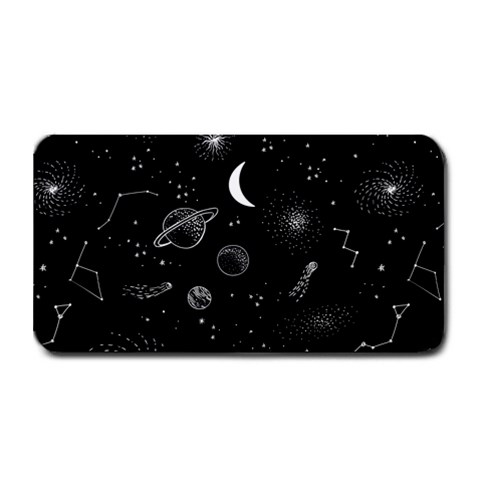 Cosmic Black Space Star Medium Bar Mat from ArtsNow.com 16 x8.5  Bar Mat