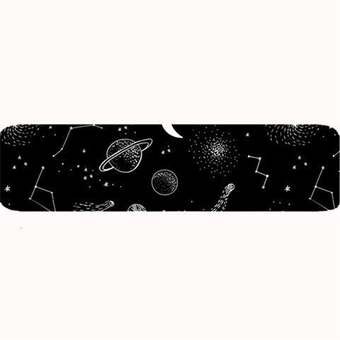 Cosmic Black Space Star Large Bar Mat from ArtsNow.com 32 x8.5  Bar Mat