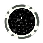 Cosmic Black Space Star Poker Chip Card Guard