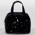 Cosmic Black Space Star Classic Handbag (One Side)