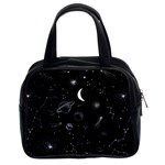 Cosmic Black Space Star Classic Handbag (Two Sides)