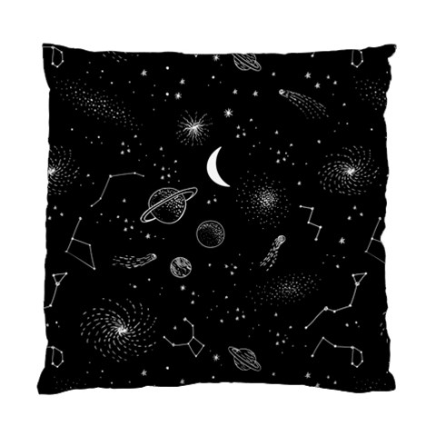 Cosmic Black Space Star Standard Cushion Case (One Side) from ArtsNow.com Front