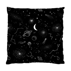 Cosmic Black Space Star Standard Cushion Case (Two Sides) from ArtsNow.com Front