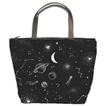 Cosmic Black Space Star Bucket Bag