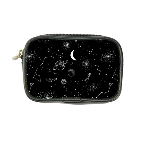 Cosmic Black Space Star Coin Purse from ArtsNow.com Front