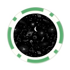 Cosmic Black Space Star Poker Chip Card Guard (10 pack) from ArtsNow.com Back