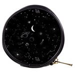 Cosmic Black Space Star Mini Makeup Bag