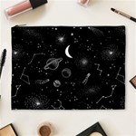 Cosmic Black Space Star Cosmetic Bag (XL)