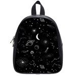 Cosmic Black Space Star School Bag (Small)