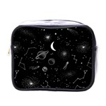 Cosmic Black Space Star Mini Toiletries Bag (One Side)