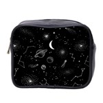 Cosmic Black Space Star Mini Toiletries Bag (Two Sides)