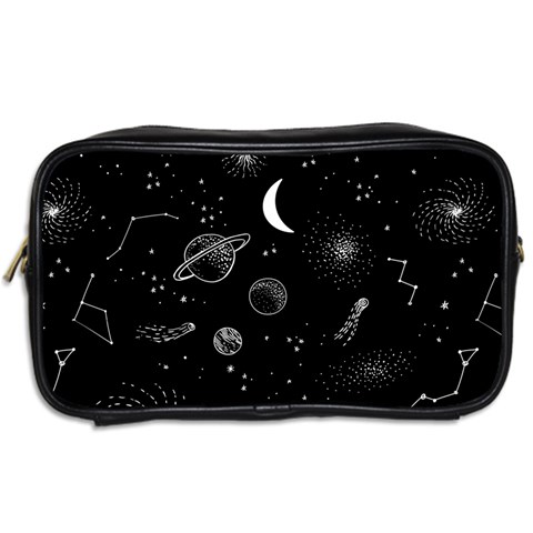 Cosmic Black Space Star Toiletries Bag (Two Sides) from ArtsNow.com Back