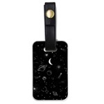 Cosmic Black Space Star Luggage Tag (one side)