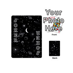 Cosmic Black Space Star Playing Cards 54 Designs (Mini) from ArtsNow.com Front - Joker1