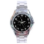 Cosmic Black Space Star Stainless Steel Analogue Watch